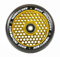 Root Industrie Air Honeycore 110mm Stunt-Scooter Rolle + Fantic26 Sticker (Gold/Pu Schwarz)