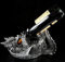 Drachen Figur Weinflaschen-Halter | Tolle Geschenkidee und Weinverpackung | lustig witzig