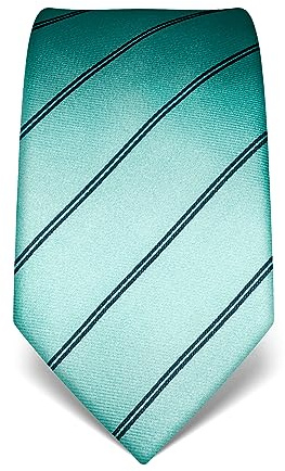 Vincenzo Boretti Herren Krawatte reine Seide gestreift edel Männer-Design zum Hemd mit Anzug für Business Hochzeit 8 cm schmal/breit