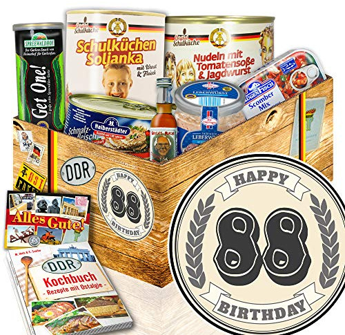 88. Geburtstagsgeschenke - Geschenke zum 88. Geburtstag - Ostprodukte Box Set