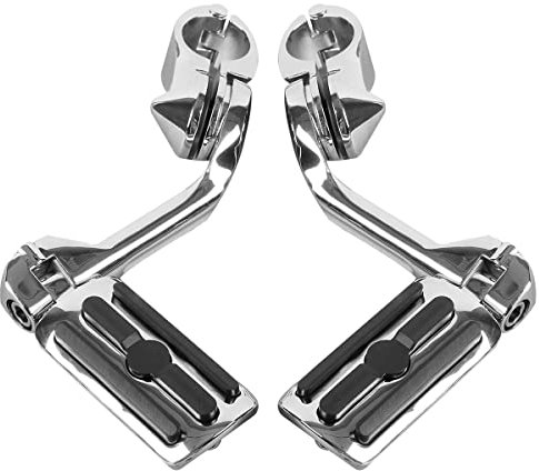 TCMT Repose-pieds pour autoroute adaptés aux Harley Touring Road King Street Glide Road Glide Electra Glide Softail Sportster Dyna avec protections de moteur de 1,25