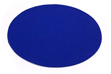 Primaflor - Ideen in Textil Event-Teppich Hochzeitsteppich Podium Rund, Blau, 50cm Durchmesser, Schwer Entflammbar, Weihnachtsbaum-Decke, Teppich, Stehtisch-Unterleger