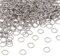 Craftdady 2000 Stück 8mm 1mm Edelstahl Biegeringe Offene Ringe für Schmuckherstellung