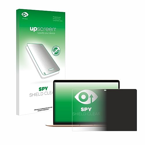 upscreen Anti-Spy Blickschutzfolie für Apple MacBook Air M1 2020 Made in Germany, Privacy Screen Displayschutz-Folie [Sichtschutz, Blaulichtfilter]