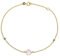 Damenarmband Herz von JEWLIX aus 14-karätigem Gold, Perlmutt