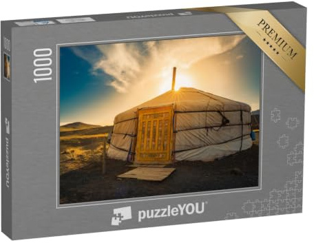 puzzleYOU: Puzzle 1000 Teile „GER Mongolei Unterkunft.“ – aus der Puzzle-Kollektion Asien