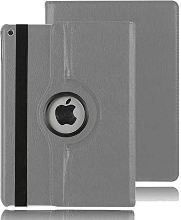 Funda giratoria para iPad 9.7 2018/2017 (6ª/5ª generación), iPad Air/Air 2 y iPad Pro de 9.7 pulgadas 2016, piel sintética, soporte giratorio de 360 grados, funda inteligente con encendido y apagado