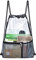 MAY TREE Transparente Tasche mit Kordelzug für Damen und Herren, transparenter Kordelzug Rucksack für Konzert, Sport, Festival, Reisen, Arbeit, GRAU, 13.5*17 inches, Auf Reisen