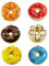 XCSJ 6pcs Realistische Künstliche Donuts Fake Donuts Modell Realistische Künstliche Lebensmittel Künstliche Kuchen Simulation Donuts Künstliche Für Hochzeit Fotografie Lebensmittel Requisiten (6)