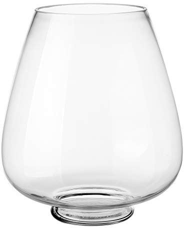 Jarrón Copa de Cristal Transparente de Ø 22x28 cm - LOLAhome