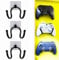 Pmsanzay 3 Pack Universal Self-Adhesive Game Controller Wall Mount Storage Organizer Stand Holder Hanger for Xbox One PS4 Switch Pro Controller,Headphone,Cables,etc - No Drilling, Stick on