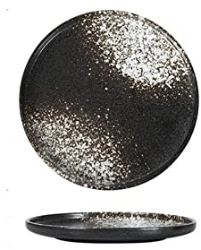 PSYCS Time of Day Steak Plate Home Ceramic Western Italian Plate Japanese Sushi Plate Breakfast Dessert Plate Creative Pizza Plate