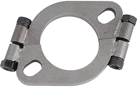 ANKROYU Ovaler Auspuff Flansch, 2-Zoll Abgasflansch aus Kohlenstoffstahl, Auspuffflansch mit 2 Bolzenlöchern für Reparatur, Auspuff Verbindung Flansch für Auto Abgasanlage