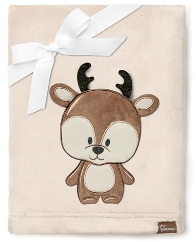 Be Mammy Warme Kuscheldecke Babydecke Blanket Baby Geschenk BE20-168 (Beige - Hirsch)