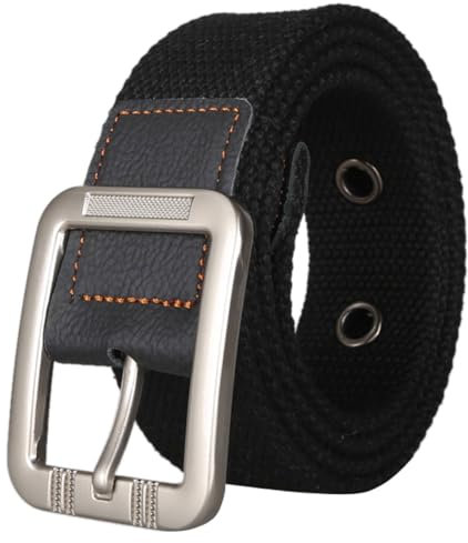 ACMEDE Canvas Gürtel für Herren und Damen Einstellbare Segeltuch Stoffgürtel Freizeitgürtel Gürtel mit Dornschließe Verstellbare Leinwand Stoffgürtel für Jeans Hosen Kleid, Breite ca. 3.8cm