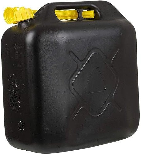 20L Petrol Diesel Fuel Jerry Can,Car Spout Nozzle Flexi with Spout Nozzle Container Storage for Car Van Motorcycle,Emergency Backup for Vehicles Storage(Black)