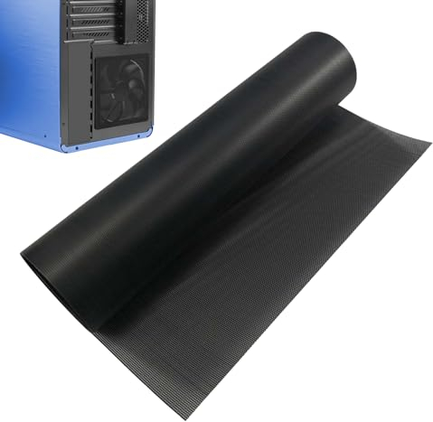 Staubnetzfilter Lüfterabdeckung - Effektiver Staubschutz für PC-Lüfter, Computerkühler und Elektronik - 29 * 100cm PVC Staubschutzabdeckung in Schwarz