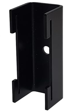 PV-Modulhalter, PV-Panel, Solarpanel, Solarplatte, Photovoltaik, Wandschelle, Wandhalter, Wandhalterung, Wandaufhängung, Halterung BKW Balkonkraftwerk (Modulhalter Mitte Farbe: Schwarz)