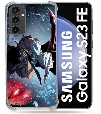 Cokitec Verstärkte Schutzhülle für Samsung Galaxy S23 FE Manga Solo Leveling Sung Schwert