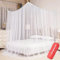 MAILEKT Moskitonetze,Moskitonetz Bett, Moskitonetz für Reisen, Mosquito Net Bed 200x200x180cm, Mückennetz Bett klappbar Betthimmel für Zuhause, Reise und Outdoor (Weiß)