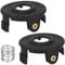 Eyoloty 196146-9 195858-1 Couvercle de bobine pour coupe-bordure Makita 18 V DUR181, DUR181Z, DUR181RF (2 capuchons de bobine et 1 printemps)