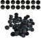 100 Pièces Capuchon de Vis Cruciforme, 12mm Anti-Rouille Cache Vis, Cache Vis Cruciformes en Plastique Noir, Cache de Vis Cruciformes à TêTe Croix