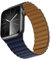 Bisikor Kompatibel mit Apple Watch Armband 49 46 45 44 42 41 40 38mm Silikon Double Sided Wearable Magnetes Ersatzband für iWatch SE Ultra 2 Series 10 9 8 7 6 5 4 3 (38/40/41/42, Braun/Indigo)