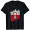 Vintage Polnisches Banner Fan Polen Flagge Retro Kunst T-Shirt