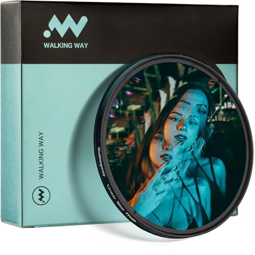 Walking Way Linear Lens Filter 82mm Creates Repetitive Refraction Effect | Solid Optical Glass Aluminum Alloy Frame 360° Rotatable Creates Foreground Blur & Repetitive Image Effects