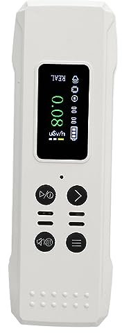 LOCADENCE Geigerzähler Nuklearstrahlungsdetektor, Hochempfindliches HD LCD Display Strahlungsüberwachungsmessgerät, Strahlungsdosimeter für Γ X Β Strahlung (White)