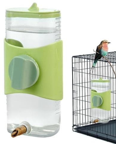Distributore di acqua per uccelli, dispenser di acqua per pappagalli, erogatore di acqua per uccelli, design straordinario, distributore automatico per mangiatoia per uccelli, grande capacità,