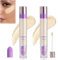 Coverage Concealer, Doppelseitiger Concealer mit Pinsel, Foundation Concealer Creme Feuchtigkeitsspendend Wasserdicht und leicht Langlebig für alle Hauttypen (# 03)