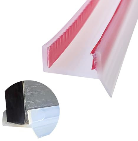 ACESOME Profilé de plinthe, pour cuisine, de 15, 16, 17 et 18 mm d'épaisseur, pour cuisine, haute élasticité, caoutchouc silicone transparent, profilé d'étanchéité, encastrable pour cuisine (5 m)