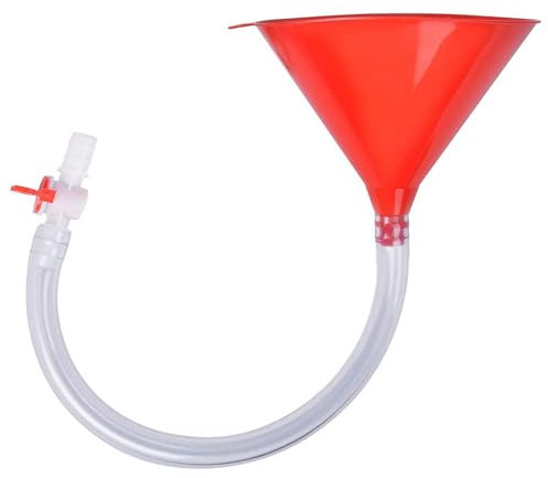 Embudo de cerveza con válvula, tubo extralargo y antitorsión | abrebotellas y para fiestas premium, embudo de bebidas para juegos de cerveza, fiestas universitarias, fiestas y bares