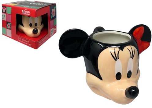 Tazza in ceramica 3D Minnie Mouse Disney modello mug 355 ml personaggio tridimensionale ciotola da colazione per bambini collezionabile