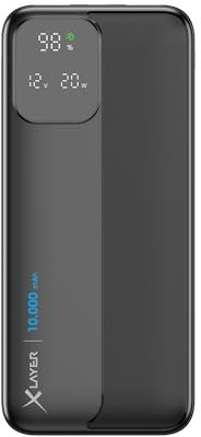 XLayer Rapid Power Bank I 10000mAh I Schnellladen I USB C Input I Ladegerät I Powerbank universell iPhone 16 15 14 13 12 Pro Max Samsung S25 S24 iPad Xiaomi