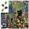 1000 Piece Jigsaw Puzzles for Adults - Black Cat & Flowers Theme Challenging Puzzle, 27.5x19.7 Inch Family Educational Games & Home Decor Gift (Colorful Wildflower Art)