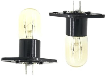 IOLKHFK 2 Stück Mikrowellenherd-Kühlschrankbirne, Ersatzteile, Zubehör, 230 V, 20 W, Lampenersatz, kompatibel mit LG Midea Samsung Galanz Mikrowellenherd-Teile