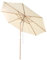 COSTWAY Sonnenschirm 300 cm, Gartenschirm aus Holz, beidseitig um 30° knickbar, Balkonschirm, Terrassenschirm, Marktschirm für Garten, Balkon, Terrasse (Beige)