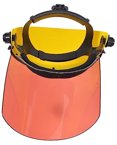 Veemoon 1 Stück Kopfschutz für Schweißer Leichtes Antibeschlagfähiges Gesichtsschutzschild mit Gepolstertem Stirnband Sicherer Schutz vor Hitze und Fliegenden Objekten für Schweiß und