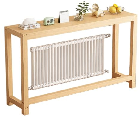 JINGSHIQIAOPL Solid Pine Wood Radiator Cover Shelf, Narrow Console Table for Entryway and Living Room, No Drilling, End Table Maximize Space Multiple Sizes(90x20x70cm/36x8x27.5in)