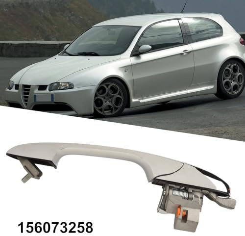 Helilyco Türgriff Fahrerseite vorne außen für Alfa Romeo 147 5-Türer (LHD) – OEM 156073258, Silber, 1 Stück