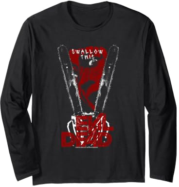 Evil Dead 2013 Horrorfilm-Kettensägen Schlucken Sie Dieses Halloween Langarmshirt