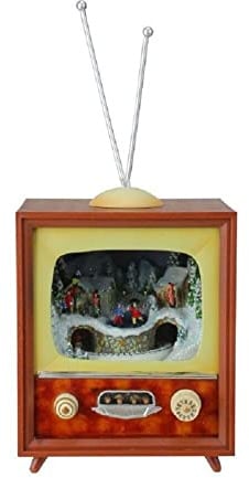Roman Retro Action Musicals by Action Musical Lighted TV Train 5-1/2-Inch