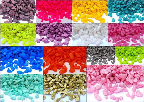 Coloured Crystals 1kg / 1000g Quartz Glass Glass Pebbles Wedding Decoration PlantsGarden Path Patio (Yellow)