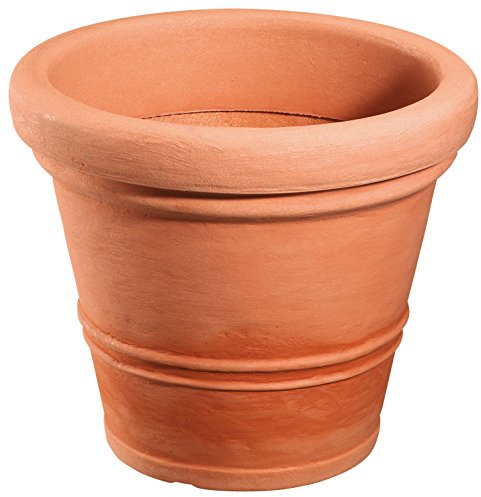 Geli thermo plastic mILANO jardinière, pot de fleurs rond bacs à fleurs en plastique impruneta 70 cm