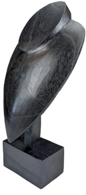 Buste d'exposition Présentoir Bijoux en bois 30cm | Finition Noir Ébène