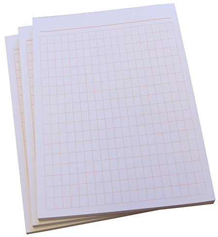Druckerei Scharlau 4x Notiz-Block - rautiert in ORANGE - 50 Blatt - Staffelpreise verfügbar - DIN A6 Format (22388)