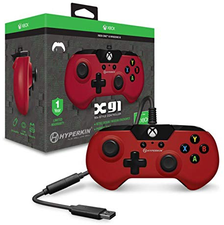 hyperkin X91 Joystick Xbox One Rosso – Accessori di videogiochi (Joystick, Xbox One, analogico, con filo, USB, Rosso)