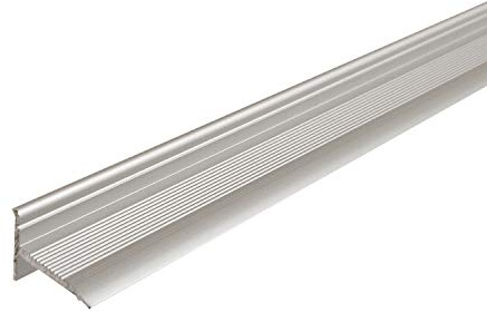 ufitec Sockelprofil SK | für saubere Wand- und Türabschlüsse | Ideal für Renovierungen, Sichtbreite: 18,4 mm, Selbstklebend (150 cm, silber)